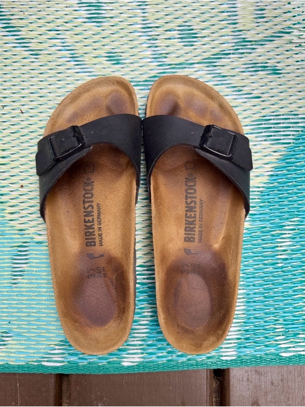 Birkenstock Women's Black Madrid Single-buckle Sandals 6.5 37